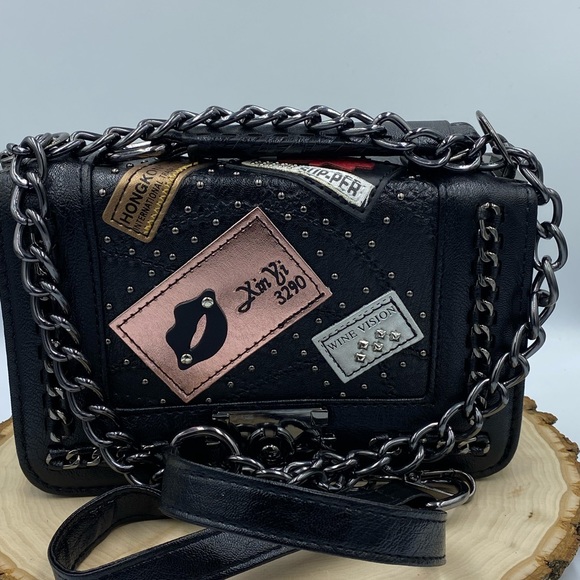 NWT ladies medal shoulder bag black - Picture 8 of 9